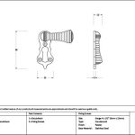 Pewter Beehive Escutcheon