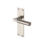 Heritage Brass - Bauhaus Door Handle on Plate
