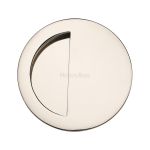 Heritage Brass - Round Half Moon Flush Pull