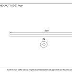 Pewter 1.5m Curtain Pole