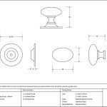 From The Anvil Oval Cabinet Knob