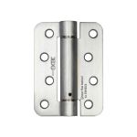 Jedo Steel Radiused Single Action Spring Hinges 102x76mm