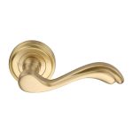 Heritage Brass - Lisboa Door Handle on Round Rose