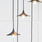 Smooth Brass Flora Cluster Pendant in Dusk