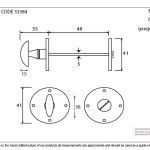 From The Anvil Round Bathroom Thumbturn