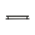 Heritage Brass - Knurled Cabinet Pull Handle with Plate