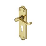 Heritage Brass - Buckingham Door Handle on Plate