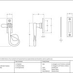 Pewter Shropshire Window Fastener