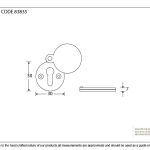 From The Anvil 30mm Round Escutcheon