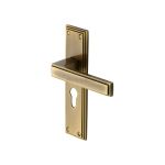 Heritage Brass - Atlantis Door Handle on Plate