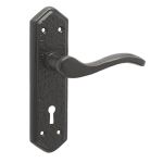 Antique Wentworth Suite Lever on Back Plate