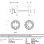 Anvil Round Thumbturn Set (Beehive)