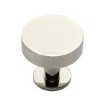 Heritage Brass - Knurled Disc Cabinet Knob with Rose