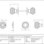 Anvil Heavy Beehive Mortice/Rim Knob Set
