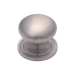 Heritage Brass - Victorian Round Cabinet Knob with Base