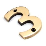 From The Anvil Polished Brass Numeral
