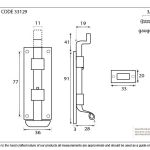 Anvil Fishtail Door Bolt