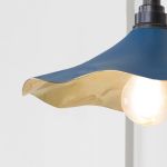Smooth Brass Flora Wall Light in Upstream