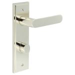 Burlington Kensington Door Handles On Back Plate with Turn & Release