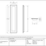 Anvil Art Deco Rectangular Pull