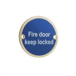 Stainless Steel Fire Door Locked