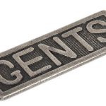 Antique Pewter Gents Sign