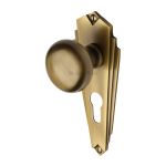 Heritage Brass - Broadway Door Knob on Plate