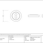 Anvil Round Escutcheon (Plain)