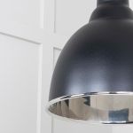 Smooth Nickel Brindley Cluster Pendant in Elan Black