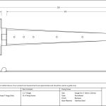 Arrow Head T Hinge (pair)