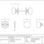 Anvil Mushroom Mortice/Rim Knob Set