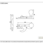 From The Anvil Prestbury Sash Hook Fastener