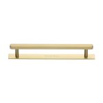 Heritage Brass - Hexagonal Cabinet Pull Handle with Plate