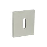 Frelan Hardware CR-T10 CRES Standard Keyway Square Rose Escutcheon