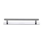 Heritage Brass - Knurled Cabinet Pull Handle with Plate