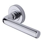 Heritage Brass - Octave Door Handle on Round Rose
