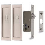 Heritage Brass - Flush Pull Privacy Set