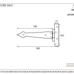 Arrow Head T Hinge (pair)