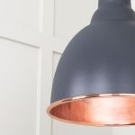 Smooth Copper Brindley Cluster Pendant in Slate