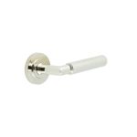 Burlington Piccadilly Knurled Door Handles On Rose