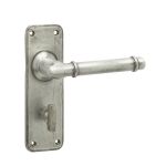 Antique Belfry Suite Lever on Back Plate