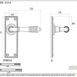 From The Anvil Reeded Lever on Backplate Set