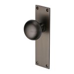Heritage Brass - Balmoral Door Knob on Plate
