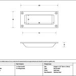 Satin Brass Flush Handle