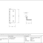 From The Anvil  2 ½" Stormproof Hinge 1951 (pair)
