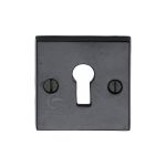 M.Marcus - Standard Key Escutcheon Square Black Iron