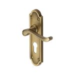 Heritage Brass - Meridian Door Handle on Plate