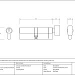 Anvil 5pin Euro Cylinder/Thumbturn
