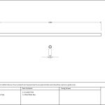 Black 1m Curtain Pole