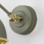 Smooth Brass Brindley Wall Light in Tump